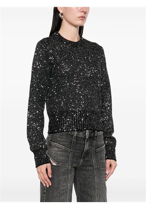 Maglione con paillettes in nero Golden goose - donna GOLDEN GOOSE | GWP01165P00182390100